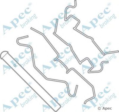 APEC BRAKING kit1067 -  Комплектующие, тормозные колодки